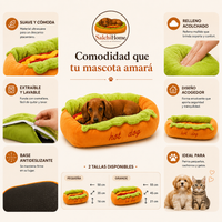 SalchiHome™ – Cama HotDog Premium para Perros y Gatos
